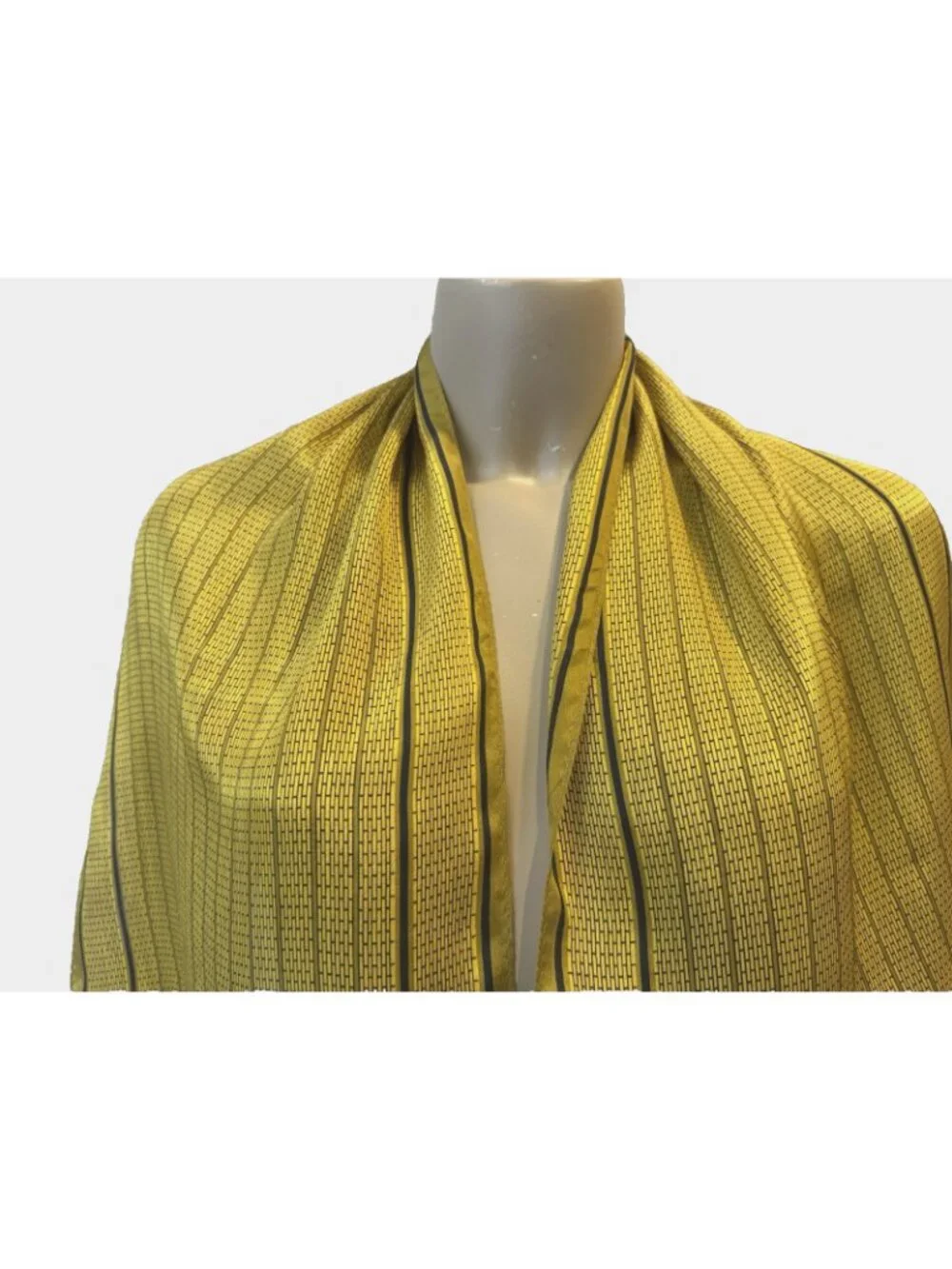 Vintage GLENTEX Silk Scarf, Muted Geometrics, Classic, Unisex 13